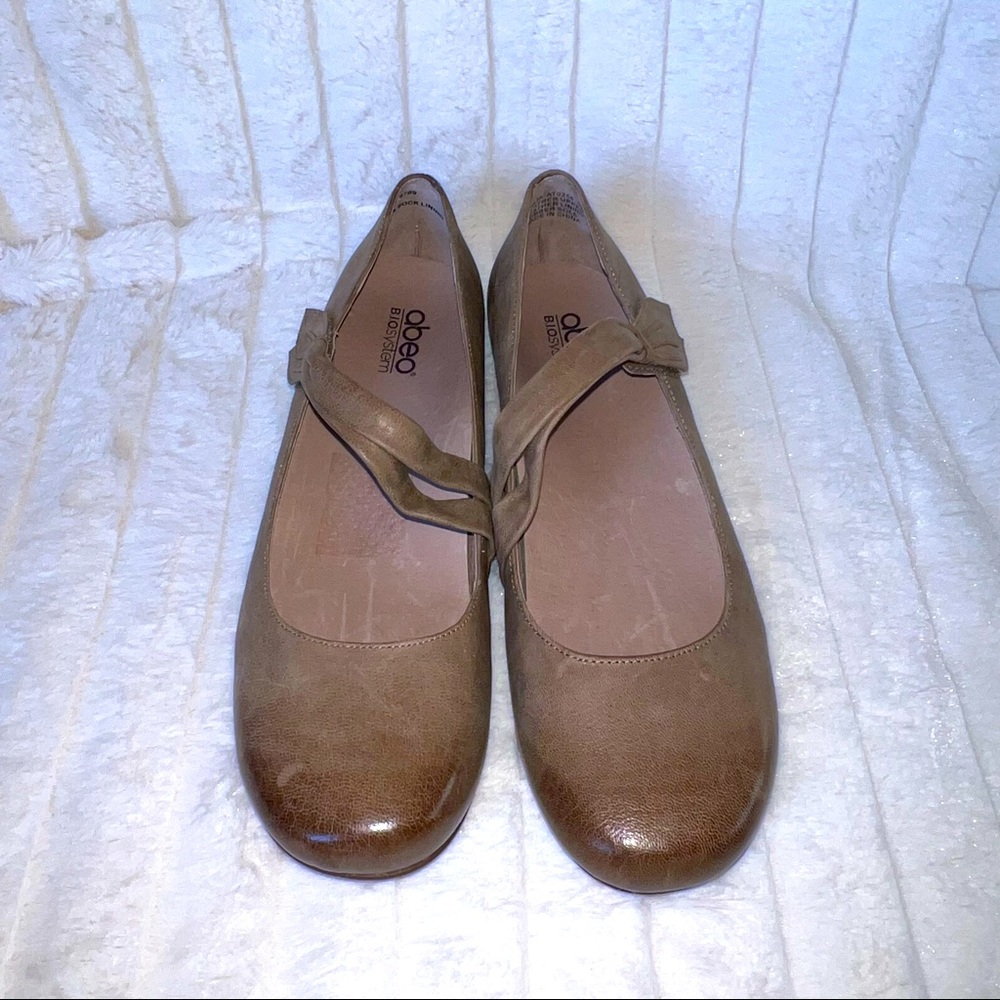 ABEO B.I.O.system Talia Tan Mary Jane Leather Shoes 10N